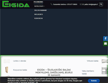 Tablet Screenshot of eigida.lt